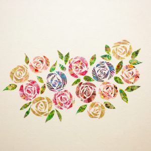 6月のマステアートは美しい薔薇の花を彩りました 名古屋 国際センター 丸の内駅の女性専用リラクゼーション ジェルネイルサロン きときとサロン へ